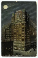 Нью-Йорк - Уолдорф-Астория в лунном свете, 1908