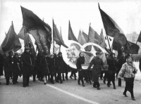 Самара - Куйбышев. Демонстрация трудящихся 7 ноября 1941 г.