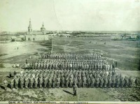 Саратов - Саратовский резервный полк перед отправлением против деникинских банд