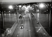 Саратов - Мост через Волгу ночью