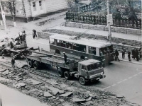 Саратов - Демонтаж трамвайных линий на улице Чернышевского