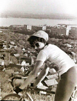 Саратов - Велосипедистка на Соколовой горе