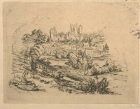 Франция - Руины замка Шато-де-Пьерфон, 1858