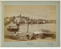 Франция - Канны. Общий вид бухты и порта, 1886