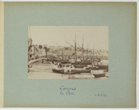 Франция - Канны. Общий вид бухты и эскадры в порту, 1886