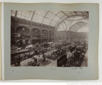 Париж - Интерьер павильона Парижской автомобильной выставки, 1901