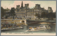 Париж - Париж. Отель де Виль и мост Арколь
