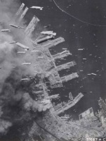 Япония - Сброс бомб на Кобе, Япония, 1945