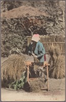 Япония - Обмолот риса в Японии, 1907-1918