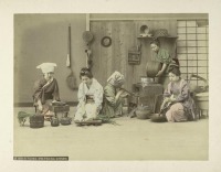 Япония - Кухня в японском доме, 1890-1899