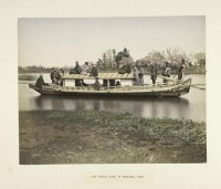 Токио - Лодка-сампан на реке Сумида, 1880-1890