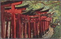 Киото - Аллея деревянных тории в храме Фусими, 1915-1930