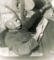 Байконур - Г.Т.Береговой в кабине тренажера при подготовке к  полету в космос.