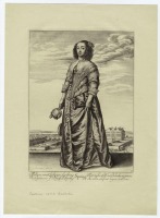 Ретро мода - Английский женский костюм XVII в.  Весна, 1643