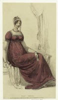 Ретро мода - Английский женский костюм 1800-1809.  Платье для полных, 1809