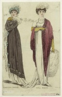 Ретро мода - Английский женский костюм 1800-1809.  Утреннее платье для полных, 1804