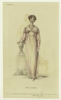 Ретро мода - Английский женский костюм 1810-1819. Розовое платье,  1811