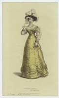 Ретро мода - Английский женский костюм 1820-1819. Платье для ужина