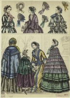 Ретро мода - Женский костюм. Англия, 1850-1859. Одежда для прогулок, 1853