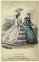 Ретро мода - Женский костюм. Англия, 1860-1869. Модные платья для женщин, 1863