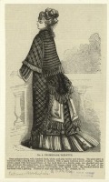 Ретро мода - Женский костюм. Англия, 1860-1869. Променад туалет, 1869