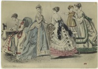 Ретро мода - Женский костюм. Англия, 1860-1869. Парижская мода, 1868