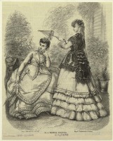 Ретро мода - Женский костюм. Англия, 1860-1869. Утренние платья, 1869