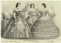 Ретро мода - Женский костюм. Англия, 1860-1869. Парижская мода, январь 1860