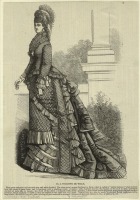 Ретро мода - Женский костюм. Англия, 1870-1879. Туалет Де Вилль, 1875
