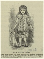 Ретро мода - Детский костюм. Англия, 1880-1889. Платье для девочки, 1883