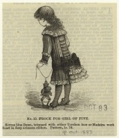 Ретро мода - Детский костюм. Англия, 1880-1889. Платье для девочки, 1883