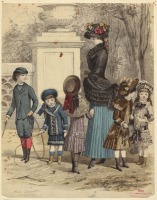 Ретро мода - Детский костюм . Франция, 1880-1889. Парижская мода, 1882
