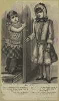 Ретро мода - Детский костюм . Франция, 1890-1899. Одежда для прогулок, 1891