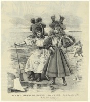 Ретро мода - Детский костюм . Франция, 1890-1899. Пляжные платья Принцесса, 1895