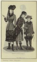 Ретро мода - Детский костюм. США, 1880-1889. Детская мода,  февраль 1889