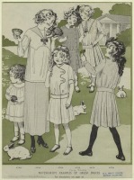 Ретро мода - Детский костюм, 1910-1919. Мода для девочек, 1912