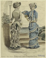Ретро мода - Женский костюм. Франция, 1880-1889. Загородная парижская мода, 1881