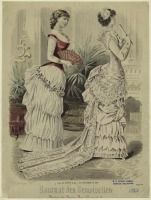 Ретро мода - Женский костюм. Франция, 1880-1889. Одежда для визитов, 1883