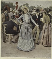 Ретро мода - Женский костюм. Франция, 1880-1889. Одежда для скачек, 1889