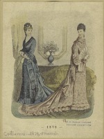 Ретро мода - Женский костюм. Франция, 1870-1879. Одежда для посещений