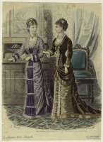 Ретро мода - Женский костюм. Франция, 1870-1879. Одежда для приёмов, 1879