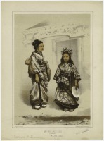 Ретро мода - Мать и дочь из Симода, 1856