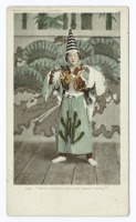Ретро мода - Актриса в костюме клоуна, 1903