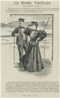 Ретро мода - Мужчина и женщина на палубе корабля