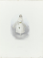 Ретро мода - Женщина в историческом костюме невесты
