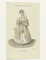 Ретро мода - Голландские ткани, Женщина в вечернем платье