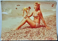 Ретро мода - (8-2) Фото на пляже Девушка в купальнике 40 руб