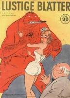 Плакаты - Карикатуры времен Второй мировой. Немецкий журнал Lustige Blätter