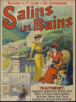Плакаты - Железные дороги. Салем-ле-Бен, Юра, 1894
