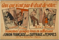 Плакаты - Кто не имеет права голосовать, 1909